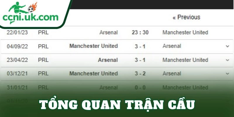 Tổng quan trận cầu